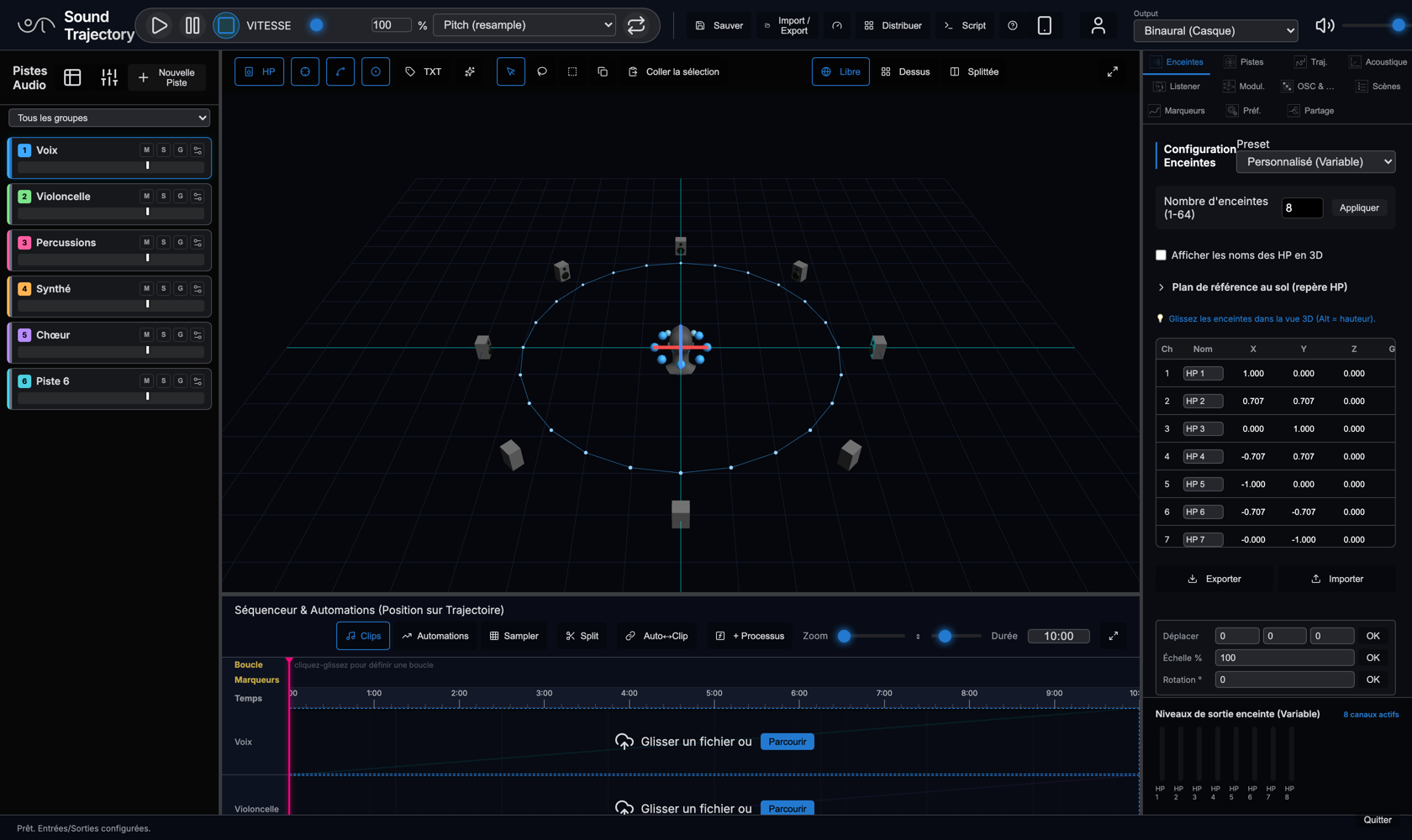 Vue d'ensemble de l'interface